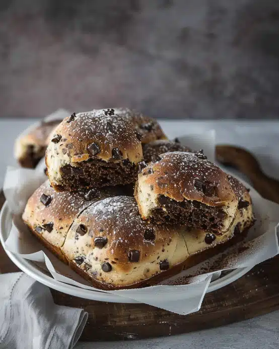 Fluffig weiche Schokobrötchen