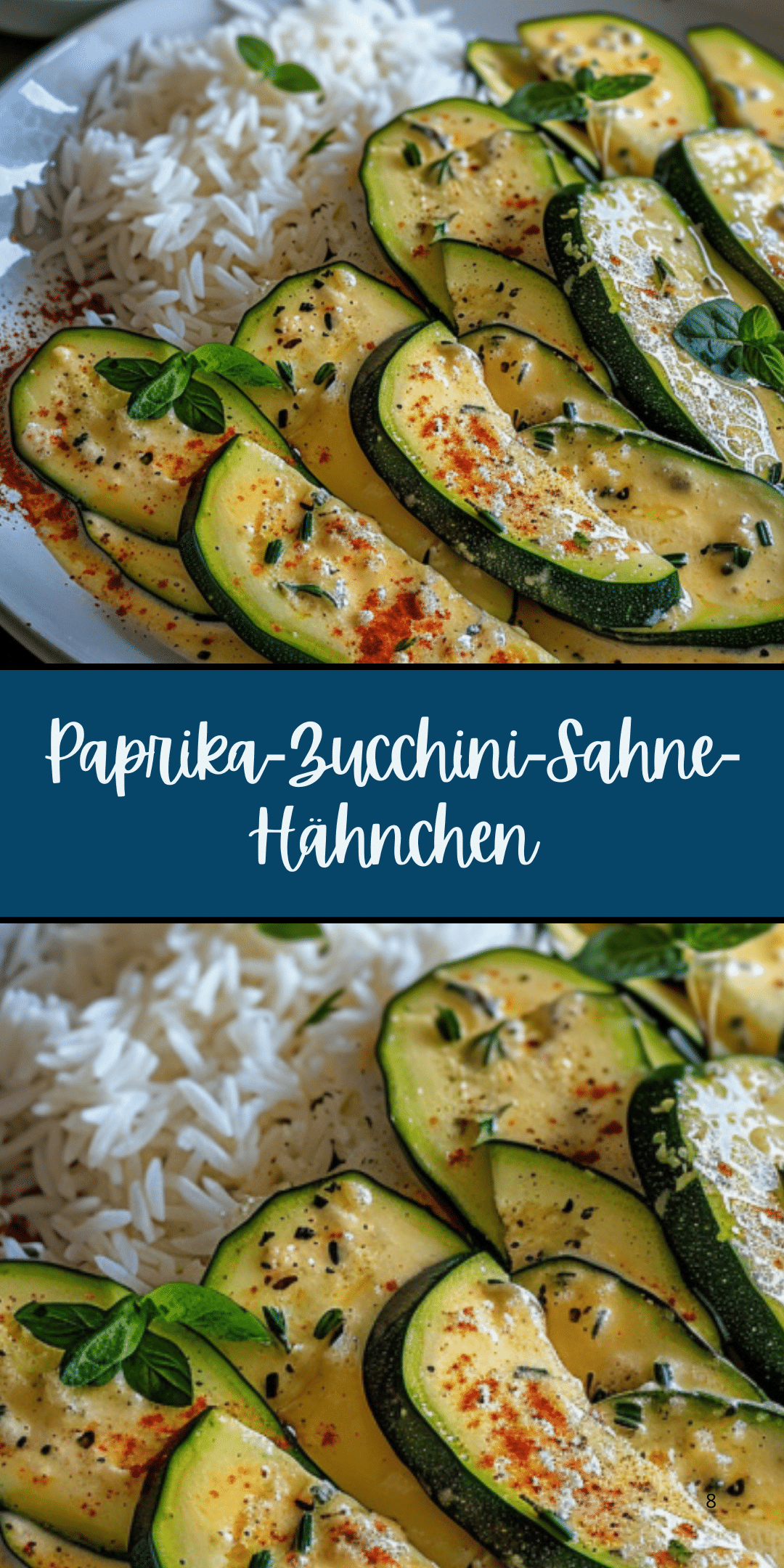 Paprika-Zucchini-Sahne-Hähnchen | Oma Kochen