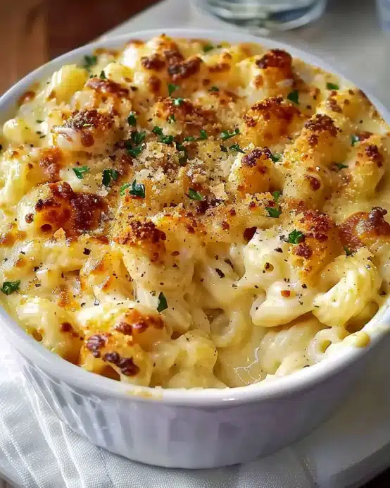 Cremiges Hähnchen-Mac-and-Cheese