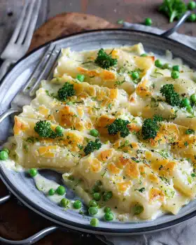 Maultaschen in Käse-Sahne-Soße