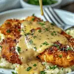 Knuspriges Parmesan-Hähnchen mit reichhaltiger Knoblauchsoße – Einfaches Abendessen 2 Knuspriges Parmesan-Hähnchen mit reichhaltiger Knoblauchsoße – Einfaches Abendessen
