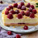 Saftiger Käsekuchen mit Kirschen und Streuseln 2 Saftiger Käsekuchen mit Kirschen und Streuseln