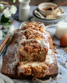Veganes Zimt-Strudel Bananenbrot mit Streusel