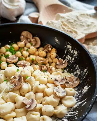 Gnocchi mit Pilz Rahm Soße