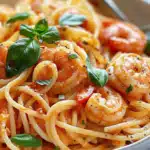 Spaghetti mit Garnelen in Frischkäsesauce 2 Spaghetti mit Garnelen in Frischkäsesauce