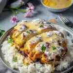 Honig Senf Hähnchen mit Reis 2 Honig Senf Hähnchen mit Reis