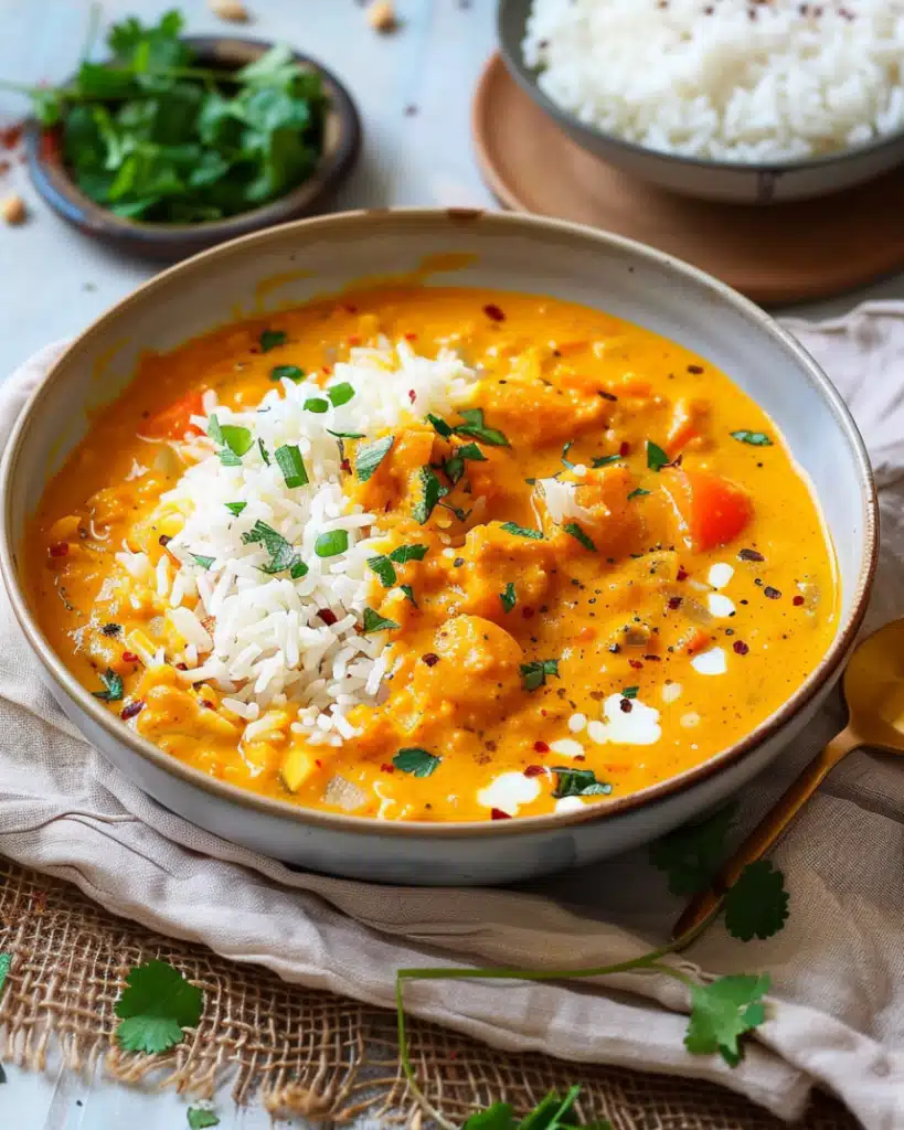 Süßkartoffel-Linsen-Curry mit Kokosmilch
