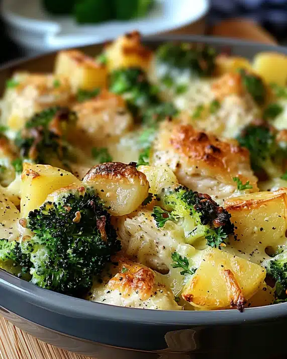 Chicken Potato Broccoli Casserole