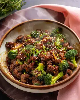 Chinesisches Rindfleisch mit Brokkoli