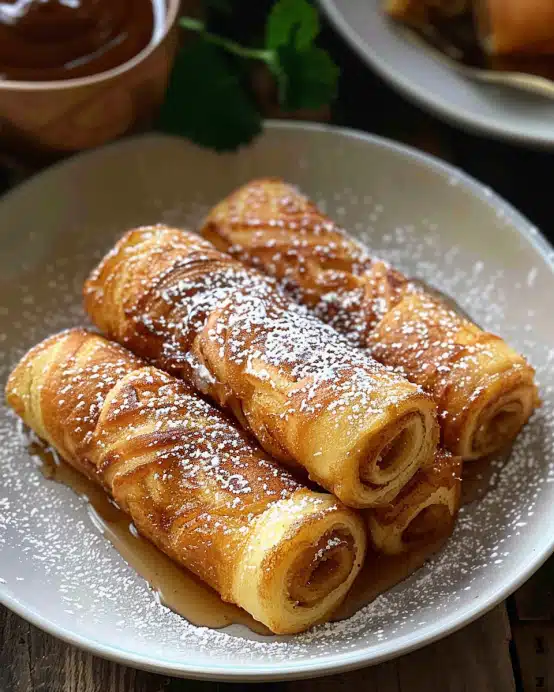 Cinnamon Roll French Toast Roll-Ups