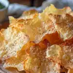 Knusprige Hüttenkäse-Chips 2 Knusprige Hüttenkäse-Chips