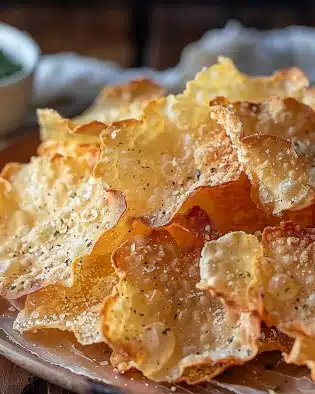 Knusprige Hüttenkäse-Chips