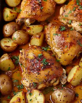 One Pan Chicken and Potatoes