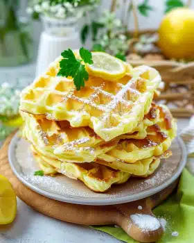 Zitronen-Quark-Waffeln: Schnell, fluffig und himmlisch gut