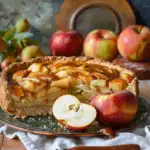 Apfel-Käsekuchen mit Karamell 2 Apfel-Käsekuchen mit Karamell