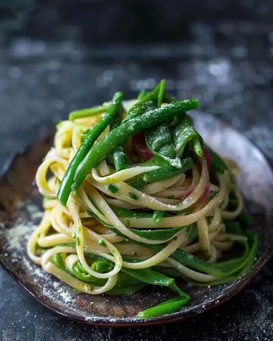 Pasta mit grünem Spargel
