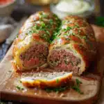 Hackfleisch-Käse-Rolle 2 Hackfleisch-Käse-Rolle