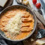 Hähnchenfilet in Frischkäse-Parmesan-Soße 2 Hähnchenfilet in Frischkäse-Parmesan-Soße