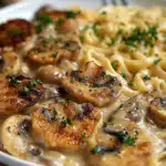 Medaillons in Champignon Rahmsoße mit Spätzle 2 Medaillons in Champignon Rahmsoße mit Spätzle