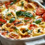 Tortellini-Auflauf mit Tomaten und Mozzarella 2 Tortellini-Auflauf mit Tomaten und Mozzarella