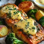 Zitronenbutterlachs mit knusprigen Kartoffeln und Brokkoli 2 Zitronenbutterlachs mit knusprigen Kartoffeln und Brokkoli