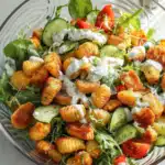 Knuspriger Gnocchi-Salat mit Joghurt-Dressing 2 Knuspriger Gnocchi-Salat mit Joghurt-Dressing
