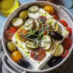 Gebackener Feta auf mediterranem Gemüse 2 Gebackener Feta auf mediterranem Gemüse