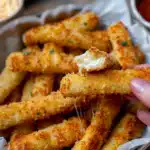 Palitos de Muçarela na Airfryer 2 Palitos de Muçarela na Airfryer