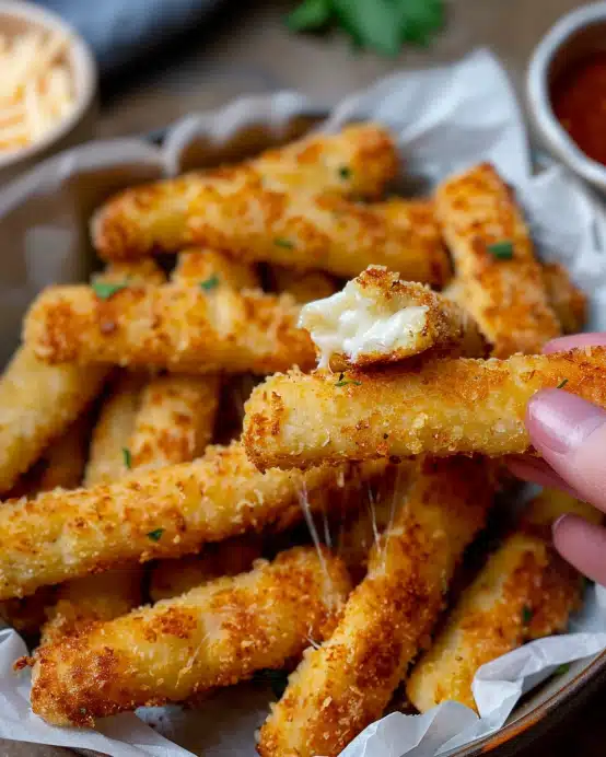 Palitos de Muçarela na Airfryer