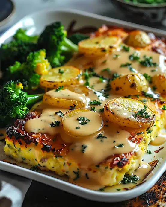 Zitronenbutterlachs mit knusprigen Kartoffeln