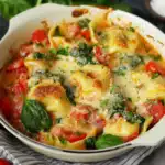 Tortellini-Spinat Auflauf mit Tomaten 2 Tortellini-Spinat Auflauf mit Tomaten