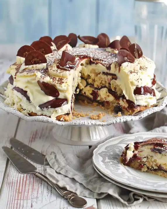 Banana-Split-Torte – Ohne Backen