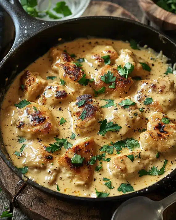 Hähnchen-Pfanne mit Kokosmilch – Schnell & Lecker