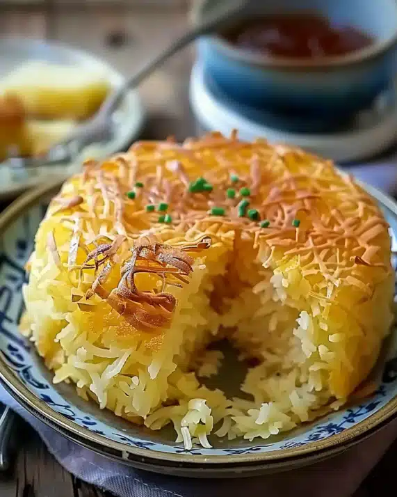 Goldener Zwiebel Butter Reis