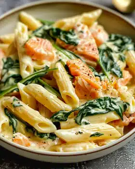 Lachs Penne mit Spinat: Unglaubliches Ultimatives Rezept