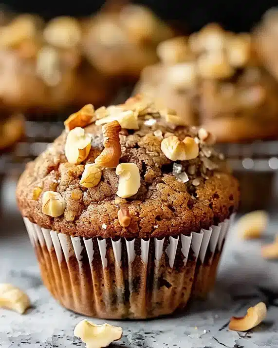 Gesunde Erdnussbutter-Bananen-Muffins
