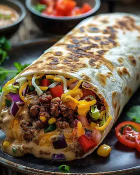 Gegrillter Käse Burrito