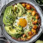 Spiegeleier mit Süßkartoffeln und Avocado 2 Spiegeleier mit Süßkartoffeln und Avocado
