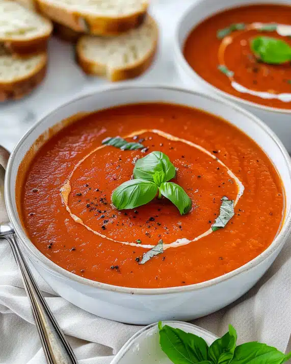 Einfache Tomatensuppe