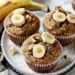 Gesunde Erdnussbutter Bananen Muffins 2 Gesunde Erdnussbutter Bananen Muffins
