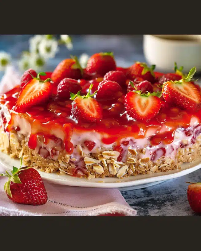 WW Erdbeerkuchen mit Haferflocken