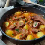 Kartoffelgulasch mit Würstchen 5 Kartoffelgulasch mit Würstchen