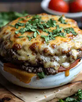 Low Carb Cheeseburger-Auflauf mit Hackfleisch – Herzhaft, cremig und einfach!