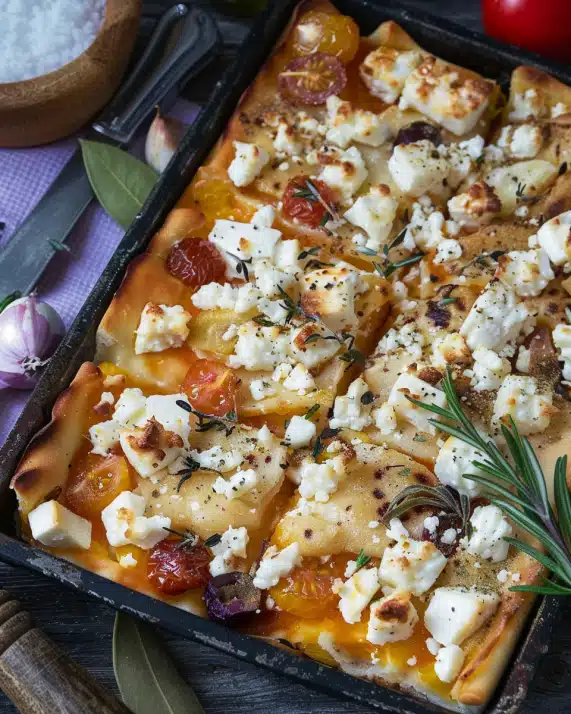 Kritharaki Auflauf mit Feta