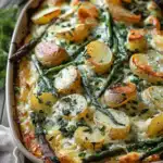 Einfaches Blechlachs Rezept mit grünen Bohnen und Kartoffeln 2 Einfaches Blechlachs Rezept mit grünen Bohnen und Kartoffeln