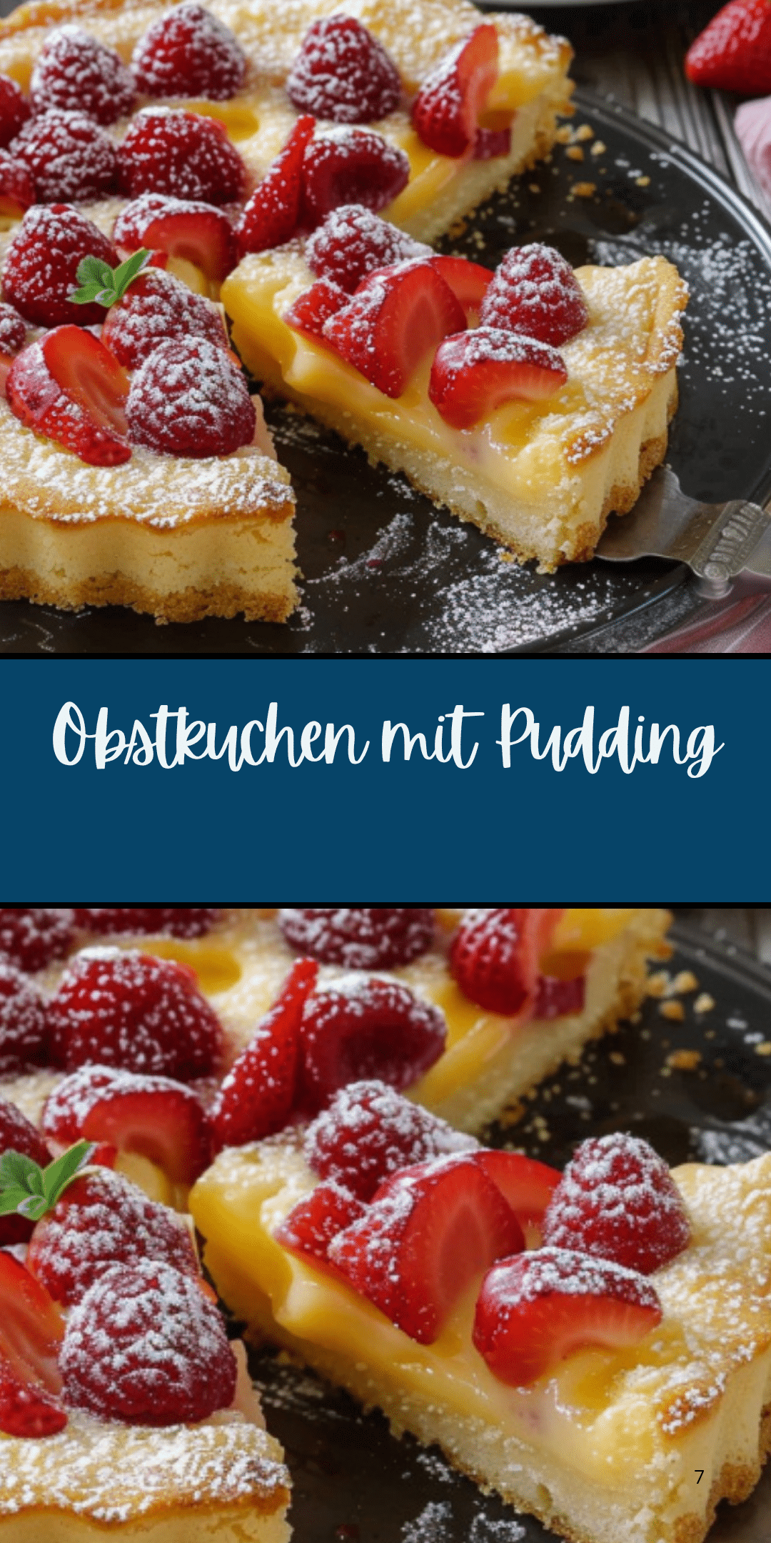 Obstkuchen mit Pudding | Oma Kochen