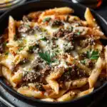 Penne-Hackfleisch-Auflauf mit Fetakruste