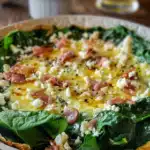 Schinken- und Spinat-Quiche-Salat 2 Schinken- und Spinat-Quiche-Salat