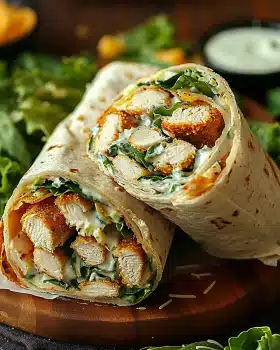 Crispy Chicken Caesar Wrap