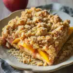 Zimt-Pfirsich-Crumble